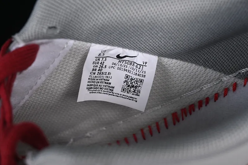 All categories Nk Air Force 1 Air Force series Nk Air Force 1 Low Air Force low-top Nike Air Force 1'07 Low red and gray contrast Air Force 1 low-top casual sneakers HT5088-621